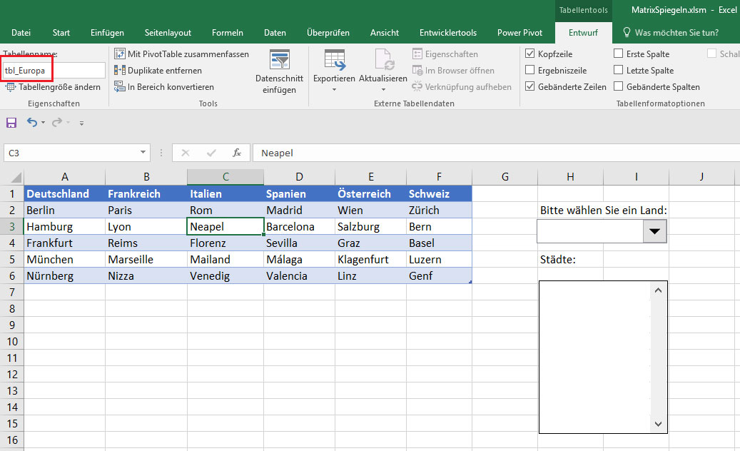 Excel Tabelle Auf Anderes Blatt Spiegeln