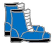 Blaue Navy-Schuhe symbolisieren standardisierte Vorgehensweisen