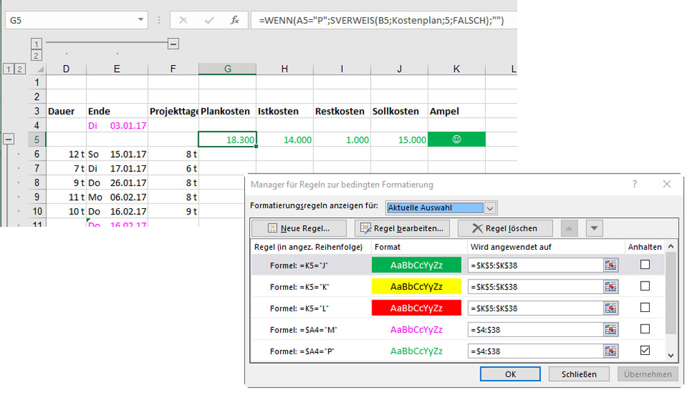 Projektplan Vorlage Excel Kostenlos