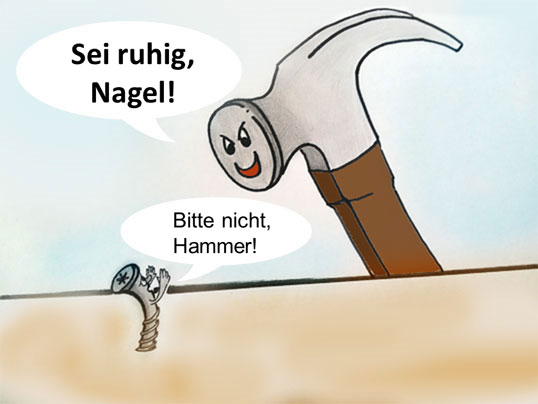 Hammer und Schraube