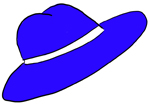 Blauer Hut