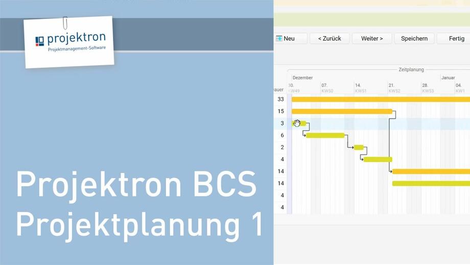 Projektmanagement-Software Projektron BCS