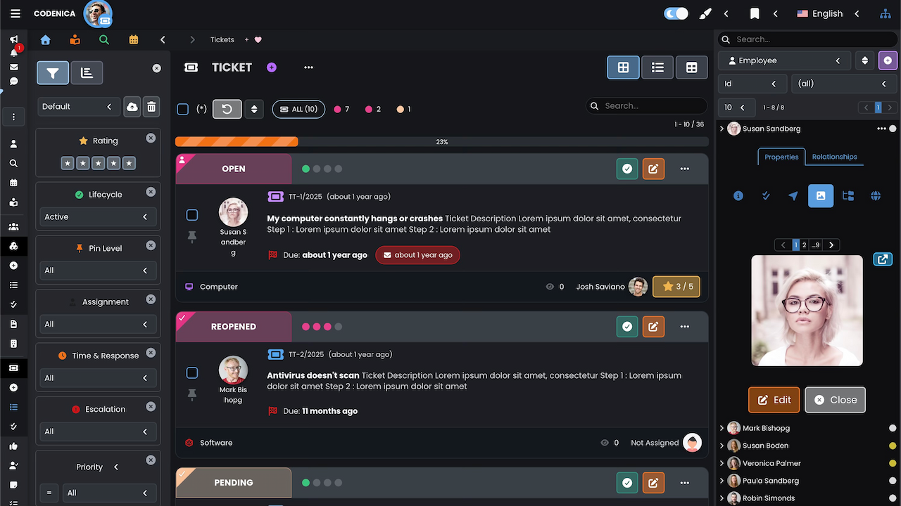 Codenica Ticket Management