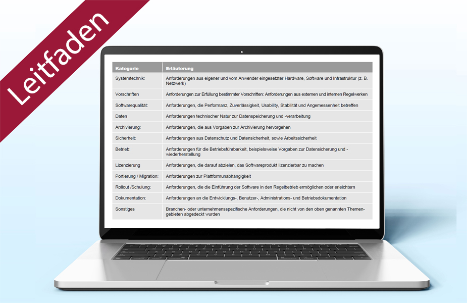 Nichtfunktionale Anforderungen erheben | Gesprächsleitfaden PDF & Excel