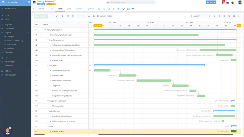 Gantt-Diagramm
