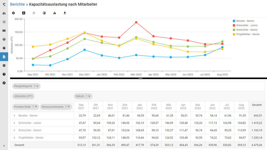 Individuelle Reporting- und Analysemöglichkeiten in Meisterplan