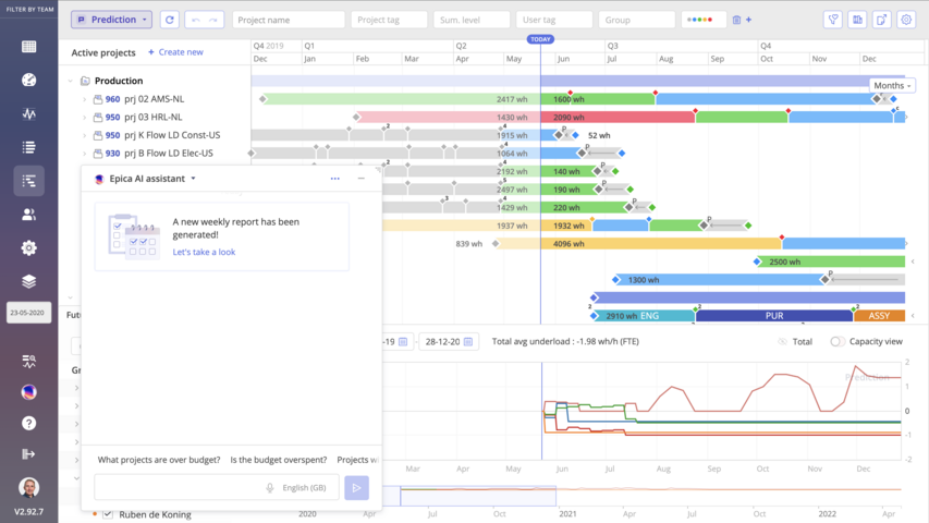 Epicflow's AI assistant Epica