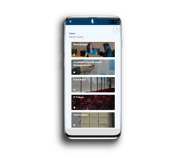 Kanban-Board mobile - Boardübersicht
