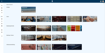 Collaboration-Tool Boardübersicht