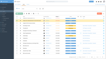 Listendarstellung Aufgaben