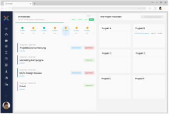 InLoox - Outlook-Kalender Integration im Web für Zeiterfassung