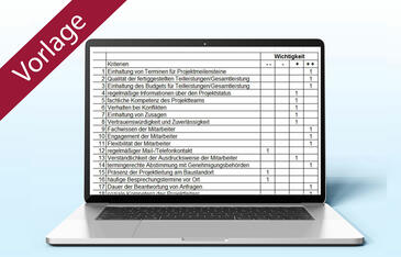 Kundenzufriedenheit Excel-Tabelle