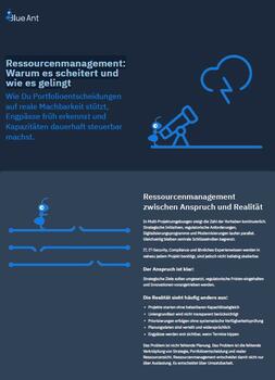 Ressourcenmanagement: Warum es scheitert und wie es gelingt