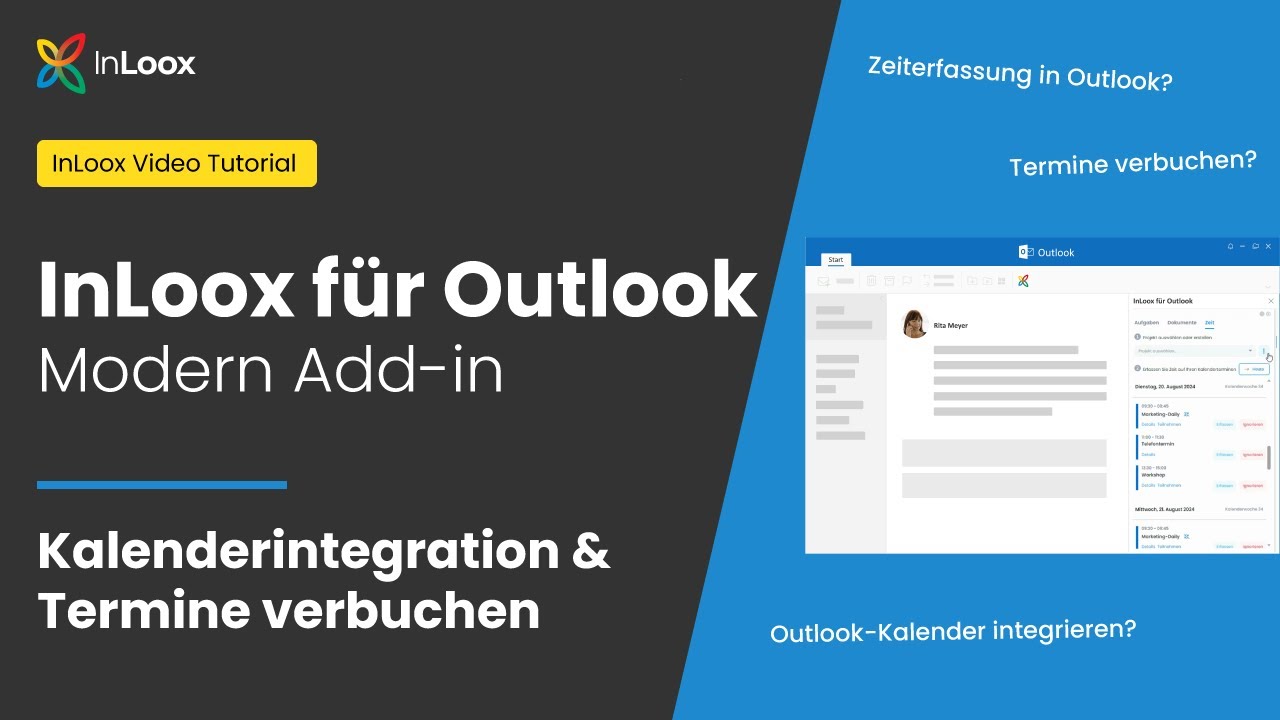 Preview image for the video "InLoox für Outlook - Kalenderintegration &amp; Termine verbuchen".