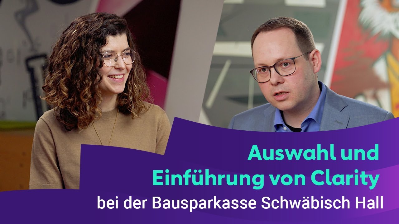 Preview image for the video "Implementierung und Einsatz von Clarity bei der Bausparkasse Schwäbisch Hall".