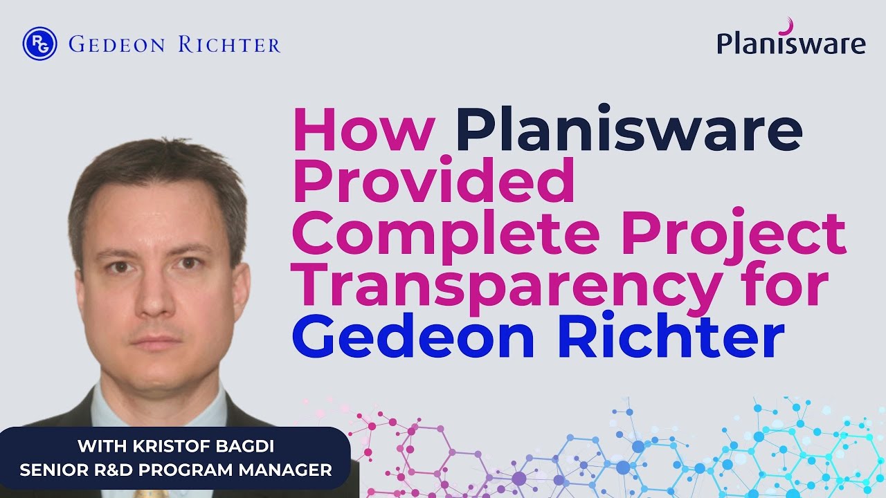 Preview image for the video "Wie der ungarische Hersteller von Medizintechnikprodukten, Gedeon Richter, mit Planisware Enterprise Transparenz in alle R&amp;D-Projekte bringt".