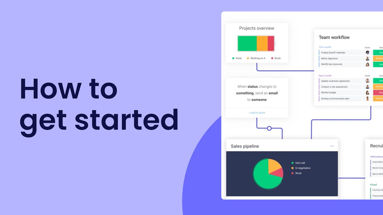 Preview image for the video "How to get started | monday.com tutorials".