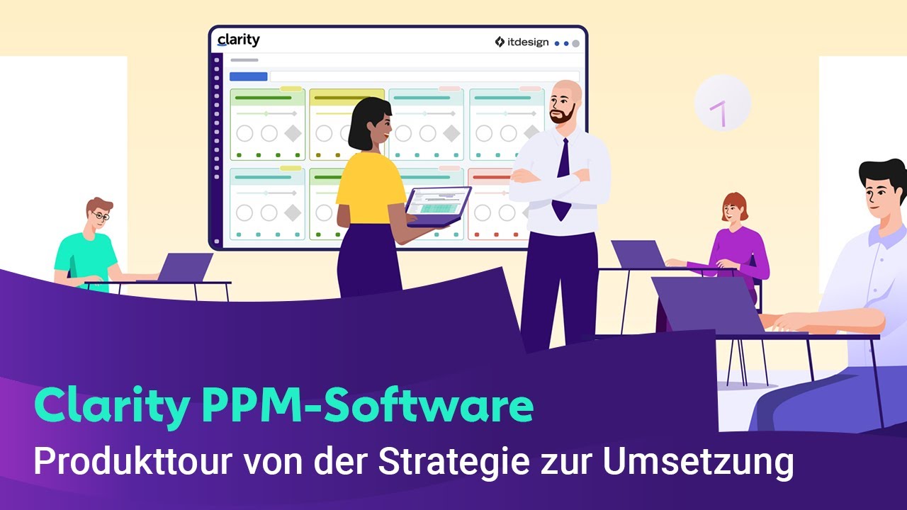 Preview image for the video "Clarity PPM-Software: Eine Produkttour von der Strategie zur Umsetzung".