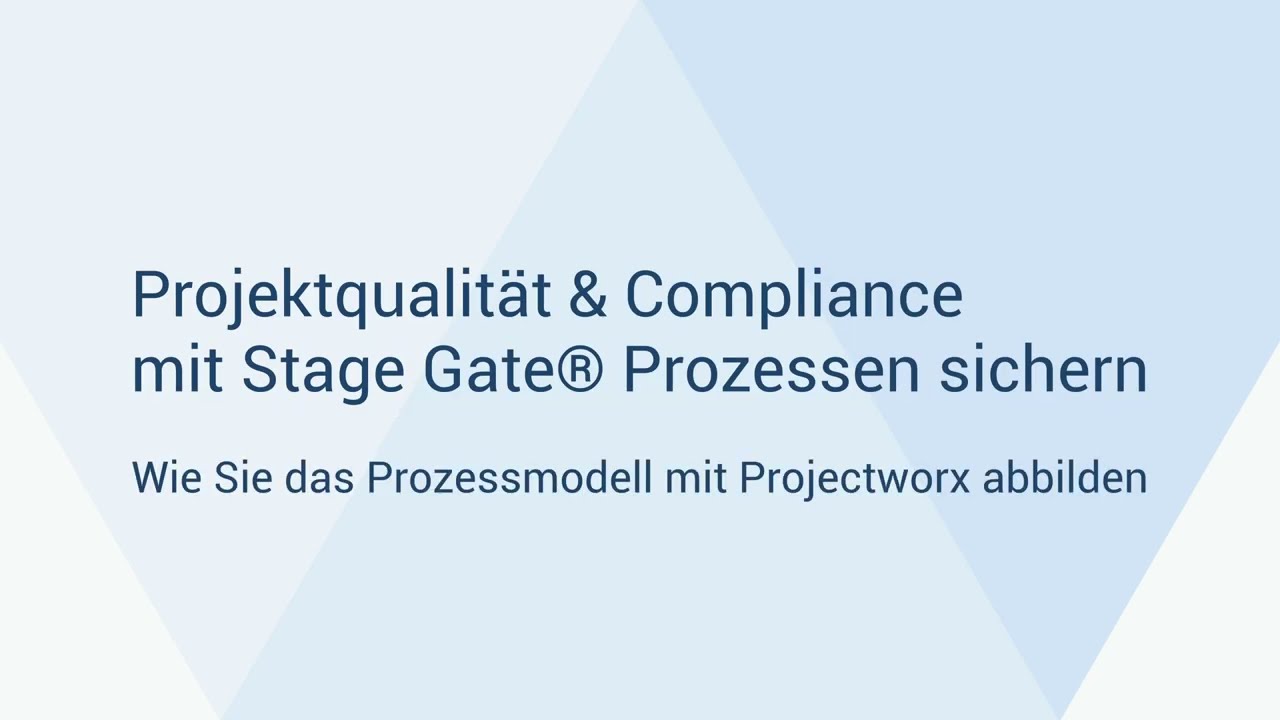 Preview image for the video "Stage Gate Prozesse mit Projectworx".