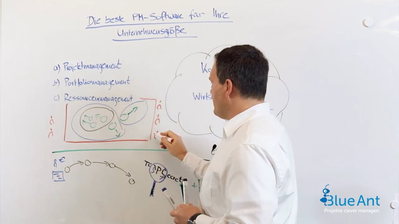 Preview image for the video "Was ist die beste Projektmanagementsoftware für Ihre Unternehmensgröße?" - Warum Du bei der Einführung von Ressourcenmanagement die Linie unbedingt mit an Board brauchst!.